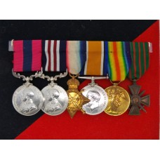 Distinguished Conduct Medal, Military Medal, 1914-15 Star Trio and French Croix de Guerre - C.S.Mjr. A. Fake, 13th Bn. Royal Fusiliers