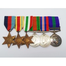 WW2 and General Service Medal (Clasp - Palestine 1945-48) Group of Six - Gnr. F. Wyatt, Royal Artillery