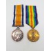 WW1 British War & Victory Medal Pair - 2nd Lieut. J. Breakell, Manchester Regiment