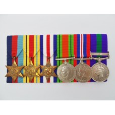 WW2 and General Service Medal (Clasp - Palestine 1945-48) Group of Six - Capt. J. Lloyd, Loyal Regiment