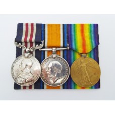 WW1 Military Medal, British War Medal and Victory Medal - Cpl. W.W. Ball, York and Lancaster Regiment