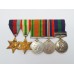 WW2 and General Service Medal (Clasp - Near East) Group of Five - C.Sgt. R.D.B. Liddell, York & Lancaster Regiment
