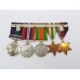 WW2 and General Service Medal (Clasp - Near East) Group of Five - C.Sgt. R.D.B. Liddell, York & Lancaster Regiment