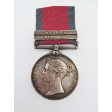 Military General Service Medal 1793-1814 (Clasps - Vittoria, Orthes) - George Harwood, 15th Hussars