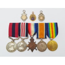 Distinguished Conduct Medal, Military Medal (Somme), 1914 Mons Star, British War & Victory Medal Group of Five plus Gold & Silver Sporting Medals - Bmbr.-W.O.2. E.B. Child, Royal Horse Artillery