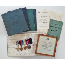 WW2 North Sea & Dutch Coast Ops D.F.C. (1944) & King's Commendation for Valuable Services in the Air Medal Group with Certificate & 5 Log Books - Sqdn Ldr. D.G. Maddocks, RAF Beaufighter & Mosquito Pilot (Later Jet Fighter Pilot)