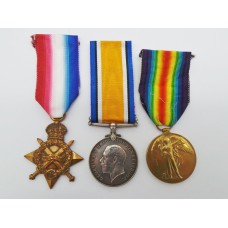 WW1 1914-15 Star Medal Trio - 2nd Lieut. G.P. Hall, South Lancashire Regiment