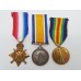 WW1 1914-15 Star Medal Trio - 2nd Lieut. G.P. Hall, South Lancashire Regiment