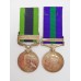 1908 India General Service Medal (Clasp - North West Frontier 1930-31) and General Service Medal (Clasp - Palestine) - Pte. J.A. Wallace. 2nd Bn. Essex Regiment 