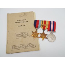 WW2 8th Army Battle of Gazala Prisoner of War Medal Group - Pte. S.V. Lamb, Green Howards