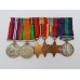 General Service Medal (Clasp - Palestine) & WW2 Medal Group of Six - Capt. (Later Hon. Brigadier) J.D. Welch, South Wales Borderers