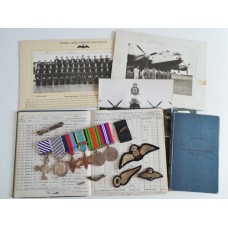 WW2 D.F.C., D.F.M. & King's Commendation for Valuable Services in the Air Medal Group with Caterpillar Badge, Log Books & Photographs - Squadron Leader R.H. Hardy, Royal Air Force