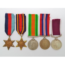 WW2 and Indian Army Long Service & Good Conduct Medal Group of Five - Naik (Cpl.) Hussain Khan, 1/10th Baluch Regiment