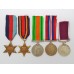 WW2 and Indian Army Long Service & Good Conduct Medal Group of Five - Naik (Cpl.) Hussain Khan, 1/10th Baluch Regiment