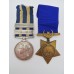 Egypt Medal (Clasps - El-Teb_Tamaai, The Nile 1884-85) & 1884 Khedives Star - Pte. W. Burt, 1st Gordon Highlanders