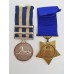 Egypt Medal (Clasps - El-Teb_Tamaai, The Nile 1884-85) & 1884 Khedives Star - Pte. W. Burt, 1st Gordon Highlanders