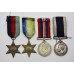 WW2 Naval Long Service & Good Conduct Medal Group of Four - F. Rickett, Ch. Sto. H.M.S. Victory, Royal Navy