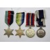 WW2 Naval Long Service & Good Conduct Medal Group of Four - F. Rickett, Ch. Sto. H.M.S. Victory, Royal Navy