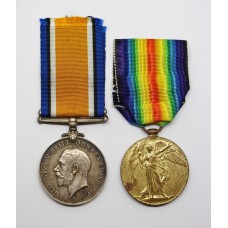 WW1 British War & Victory Medal Pair - Pte. P. Redman, Middlesex Regiment