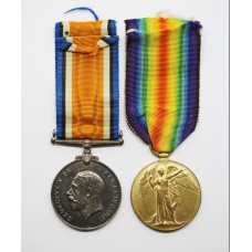 WW1 British War & Victory Medal Pair - Pte. H.W. Cox, Devonshire Regiment