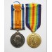 WW1 British War & Victory Medal Pair - Pte. H.W. Cox, Devonshire Regiment