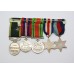 WW2 and Territorial Efficiency Medal Group of Five - W.O.II. W.J. Ainsworth, Royal Engineers