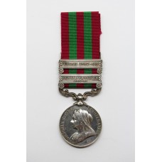 1895 India General Service Medal (Clasps - Punjab Frontier 1897-98, Tirah 1897-98) - Lieut. E.N. Davis, 3rd Infantry, Hyderabad Contingent