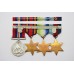 WW2 1939-45 Star, Atlantic Star, Burma Star & War Medal Group of Four - Unattributed