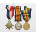 WW1 1914-15 Star Medal Trio - Pte. E.D. Stevens, Lanarkshire Yeomanry