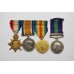 WW1 1914-15 Star Trio and General Service Medal (Clasp - Iraq) - Pte. H.T. Pittman Gloucestershire Regiment & Rifle Brigade