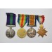 WW1 1914-15 Star Trio and General Service Medal (Clasp - Iraq) - Pte. H.T. Pittman Gloucestershire Regiment & Rifle Brigade