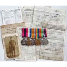 WW1 Distinguished Conduct Medal, 1914-15 Star Trio, WW2 Defence & War Medal Group of Six - B.S.Mjr. G. Dunger, Royal Horse Artillery / Royal Field Artillery - Wounded