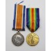 WW1 British War & Victory Medal Pair - Spr. W. Ridsdale, Royal Engineers