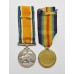 WW1 British War & Victory Medal Pair - Pte. J. Clayton, West Riding Regiment