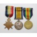 WW1 1914-15 Star Medal Trio - Gsr./Dkyn. F. Clayton, Mercantile Fleet Auxiliary