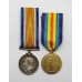 WW1 British War & Victory Medal Pair - Pte. J. Alison, 4th Bn. Cameron Highlanders