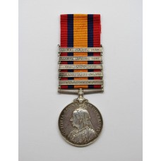 Queen's South Africa Medal (Clasps - Cape Colony, Orange Free State, Transvaal, South Africa 1901, South Africa 1902) - Tpr. T. Ingham, 23rd (Lancashire) Coy. Imperial Yeomanry