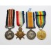 WW1 Military Medal and 1914-15 Star Trio - Pte. G.W. Hutchinson, 8th Bn. South Lancashire Regiment