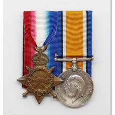 WW1 1914-15 Star & British War Medal - Pte. W. Bailey, Royal Warwickshire Regiment