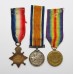 WW1 1914-15 Star Medal Trio - Pte. F.C. Terry, Royal Army Medical Corps