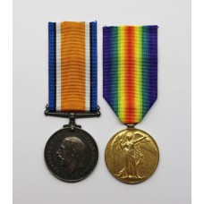 WW1 British War & Victory Medal Pair - Pte. F.J. Patmore, West Yorkshire Regiment