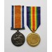 WW1 British War & Victory Medal Pair - Pte. F.J. Patmore, West Yorkshire Regiment