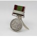 Afghanistan 1878-80 Medal with Hallmarked Silver Mount to Convert to a Menu Holder - Pte. W. Sealey, 66th Foot (Berkshire)