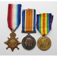 WW1 1914-15 Star Medal Trio - 11 Pte. J. Foster, 9th Bn. Manchester Regiment (Low Number)