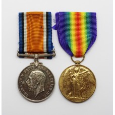 WW1 British War & Victory Medal Pair - Pte. 1. J.B. Rain, Royal Air Force