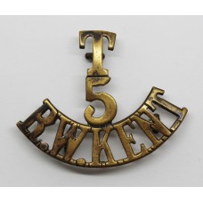 5th Territorial Bn. Royal West Kent Regiment (T / 5 / R.W.KENT) Shoulder Title