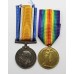 WW1 British War & Victory Medal Pair - Gnr. T.E. Wigg, Royal Artillery