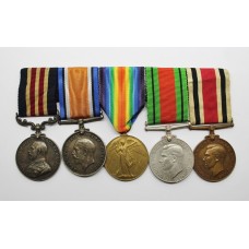 WW1 Military Medal, British War Medal, Victory Medal, WW2 Defence Medal & Special Constabulary Long Service Medal Group of FIve - Gnr. A. Coke, 7th D.A.C., Royal Field Artillery