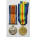 WW1 British War Medal, Victory Medal & Memorial Plaque - Pte. J.A. Matthews, 1st/6th bn. Gloucestershire Regiment - Died of Wounds