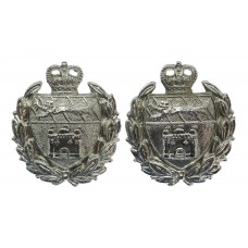 Pair of Norfolk Joint Police Collar Badges - Queen's Crown